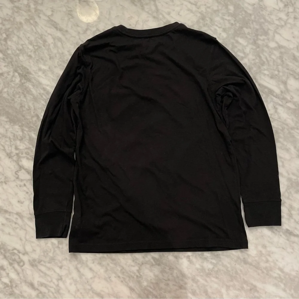 Old Navy Far Out Graphic Black Long Sleeve T-Shirt XL (14-16)